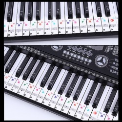 88 toetsen - Kleurrijke pianotoetsen - transparante toetsenbordstickers