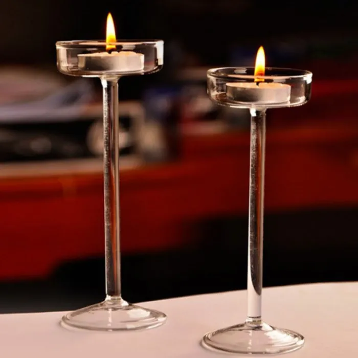 Elegante glazen kandelaar - standaardKaarsen & Houders