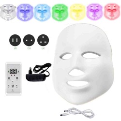 7 colors LED electric face and neck mask - acne treatment - light therapy