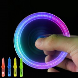 Interesting toy Fingertip Rotating spinner Gyro toy Pen Led Luminous Gyro Pen Office ADHD EDC Anti