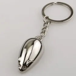 Mouse Key Chain - High Quality Metal Keychain Drop Ring Keyring Key Chain for men and women Gift jewSleutelhangers