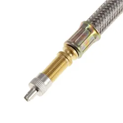 New Arrival 1pc 150mm Stainless Steel Braided Flexible Hose Car Wheels Tyre Valve Stems Extensions TWiel onderdelen