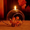 Hot Sale Romantic Wedding Dinner Decor Classic Crystal Transparent Glass Hanging Candle Holder CandlKaarsen & Houders