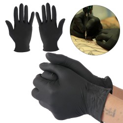 Disposable nitrile gloves - anti-bacterial protective latex glovesMouth masks