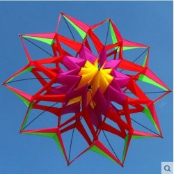 3D Blume Form Kite mit Griff und Linie - 150 cm Durchmesser