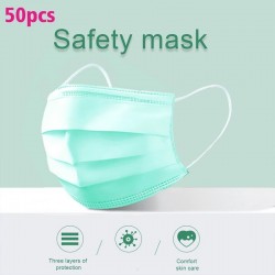 Wegwerp gezichtsmaskers / mondmaskers - 3 lagen - antistof - antibacterieel - premium groenMondmaskers