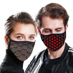 PM2.5 - 5-laags anti-stof gezichts- / mondmasker met 3D-patroon