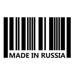 16 * 10cm - Made in Japan / Made in Russia - Autoaufkleber - decal