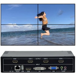 TV Wall Controller For HDMI - DVI - VGA - USBSatellite TV Receiver