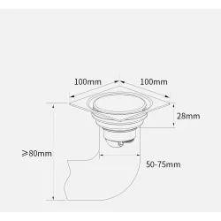 Modern floor drain - insect proof - anti-blocking - stainless steel filterDrains