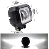 20W - 12V - 6000K - DRL - LED-lichtbalk met HELO - reflector - voor motorfiets - SUV - vrachtwagen - ATV - tractorLED lichtbalk