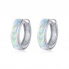 925 Sterling Silber Ohrringe mit Opal