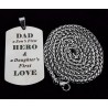 DAD's HERO - Edelstahl Halskette - Vatertag