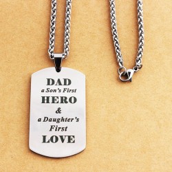 DAD's HERO - Edelstahl Halskette - Vatertag