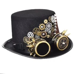 Vintage Steampunk Hat - BlackHoeden & Petten