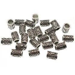 Futhark Viking Hair Bead - 24pcs/SetHaarspelden