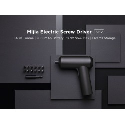 Xiaomi Mijia - 3.6V 2000mAh - Akku - Elektroschrauber mit 12 Stücken S2 Schraubbits