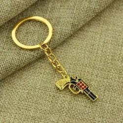 Gold Gun KeychainSleutelhangers