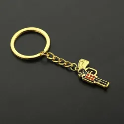 Gold Gun KeychainSleutelhangers