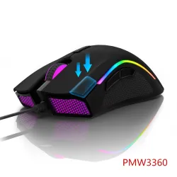 M625 - 12000 DPI - PMW3360 - USB bedraad game muis - 7 knoppen - RGB-achtergrondverlichting - met Fire KeyMuizen
