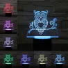 3D uil - LED nachtlampje - USB - touch control / afstandsbedieningVerlichting
