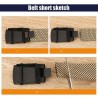 Luxury knitted belt with automatic buckle