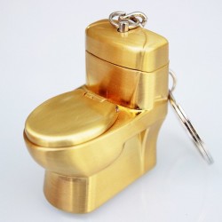 Funny toilet gas lighter - keychain - butane