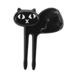 Black cat fruit fork - 6pcs/packBestek