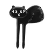 Black cat fruit fork - 6pcs/packBestek