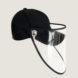 Anti Grippe Schutzkappe - Baseballkappe - schwarz