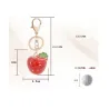 Crystal apple keychain - green - redSleutelhangers