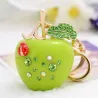 Crystal apple keychain - green - redSleutelhangers