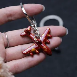 Mini airplanes - keyrings - multiple coloursSleutelhangers