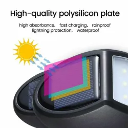 Waterproof Solar Power LED Lamp - 10LED 100mAhWandlampen