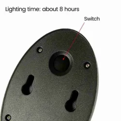 Waterproof Solar Power LED Lamp - 10LED 100mAhWandlampen