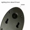 Waterproof Solar Power LED Lamp - 10LED 100mAhWandlampen