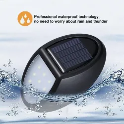 Waterproof Solar Power LED Lamp - 10LED 100mAhWandlampen