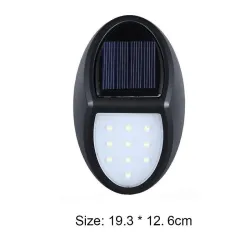 Waterproof Solar Power LED Lamp - 10LED 100mAhWandlampen