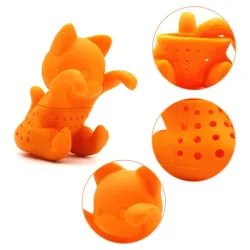 Silicone kitten shaped - tea infuser - reusable - 1pcsTheefilters