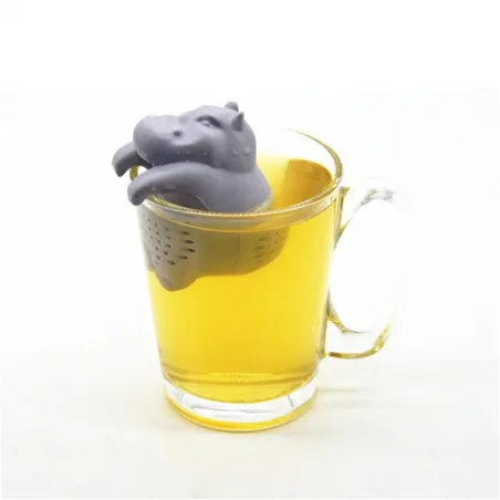 Silicone hippo shaped - tea infuser - reusable - 1pcsTheefilters