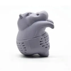 Silicone hippo shaped - tea infuser - reusable - 1pcsTheefilters