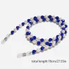Beaded eyeglass chain - reading glasses - multi colourHalskettingen