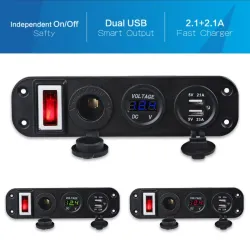 Switch Panel 5V 4.2A - LED - Car - Marine BoatElectronica & Gereedschap