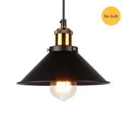 Pendant light - vintage - gold - blackWandlampen