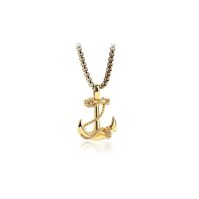 Vintage pirate anchor pendant - necklaceNecklaces