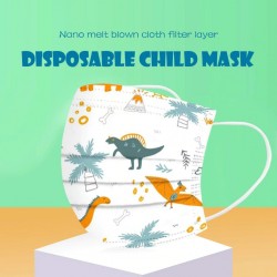 50 pieces - disposable antibacterial medical face mask - kids mouth mask - 3-layer - animal printMouth masks