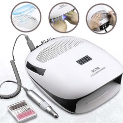 3 in 1 - Nail dust vacuum cleaner - UV lamp - nail drillNageldrogers