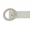 Fashion Thin Shiny Rhinestone Belt Transparent Crystal Belts For Women s Casual Metal Buckle Pvc Le