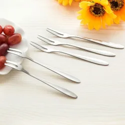 Stainless steel - two tine fork - tableware - 1pcs - 5pcs - 10pcsBestek