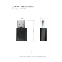 Bluetooth 5.0 - 2 in 1 - bluetooth adapter - transmitter - receiverUSB geheugen